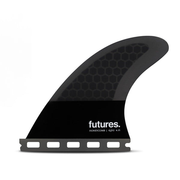 QUILLAS QUAD FUTURES FINS SYMMETRICAL QD2 4.15 HONEYCOMB