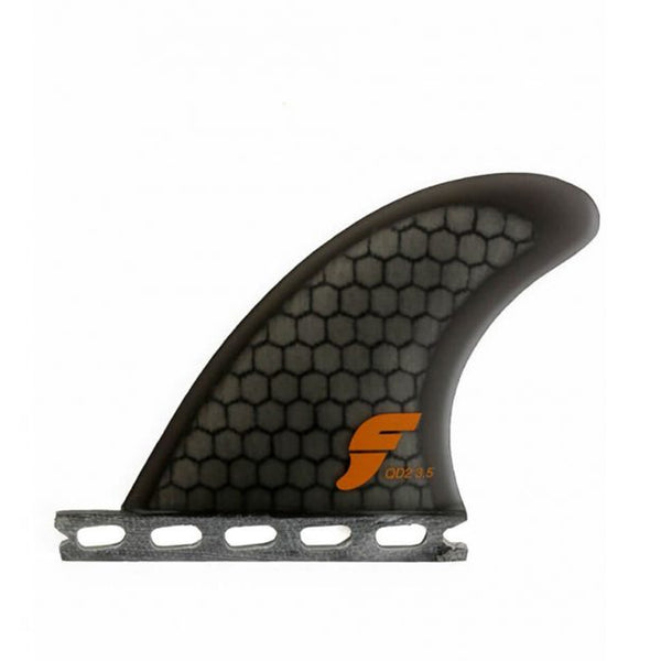 QUILLAS QUAD FUTURES FINS SYMMETRICAL QD2 3.50 HONEYCOMB