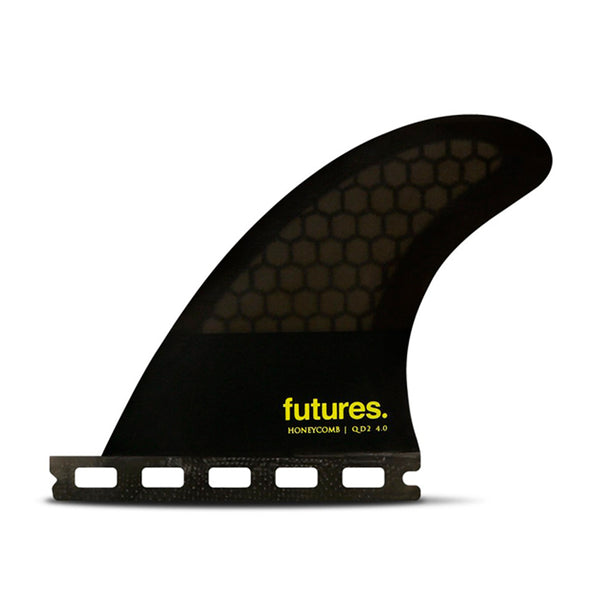 QUILLAS QUAD FUTURES FINS SYMMETRICAL QD2 4.00 HONEYCOMB