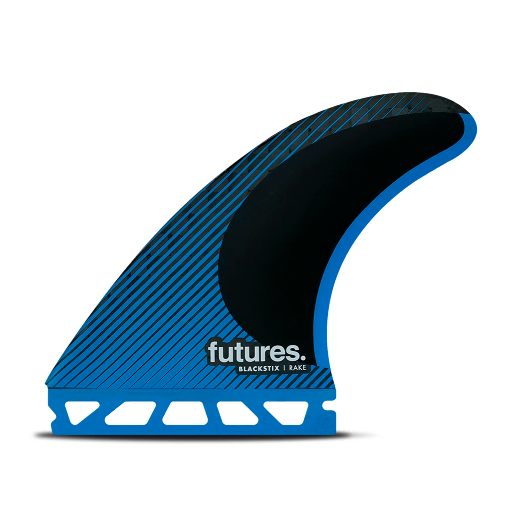 QUILLAS THRUSTER FUTURES FINS R6 BLACKSTIX (BLUE)