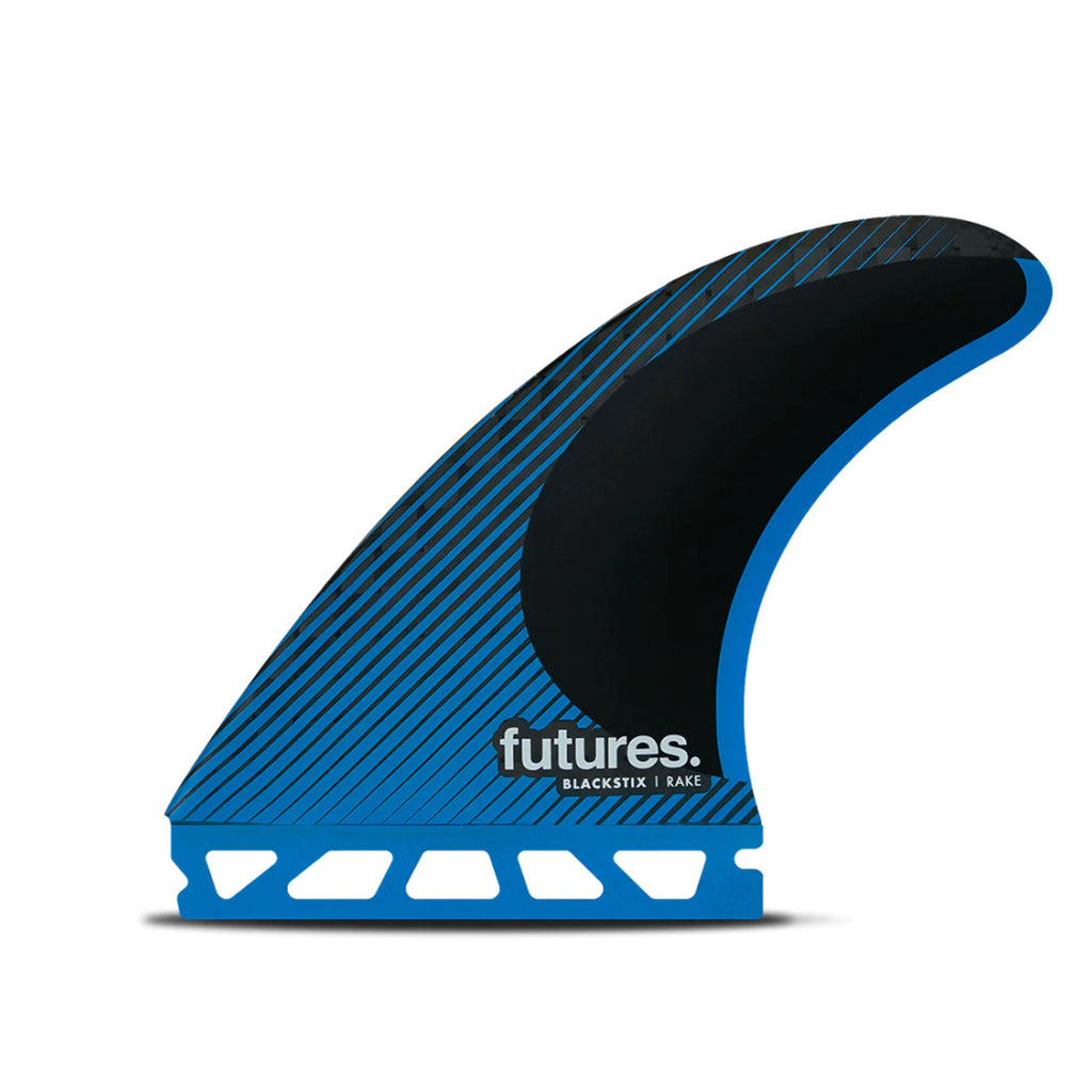 QUILLAS THRUSTER FUTURES FINS R8 BLACKSTIX (BLUE)