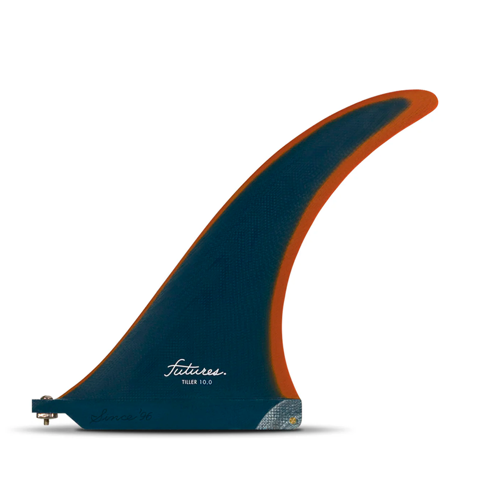 SINGLE FIN PARA LONGBOARD FUTURES FINS TILLER 10.0" (COBAL, RUST)