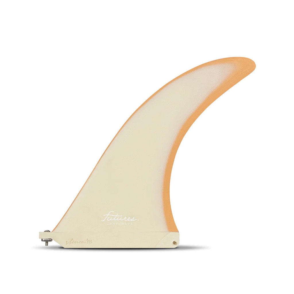 SINGLE FIN PARA LONGBOARD FUTURES FINS ZACK FLORES 9.5" FIBRA DE VIDRIO