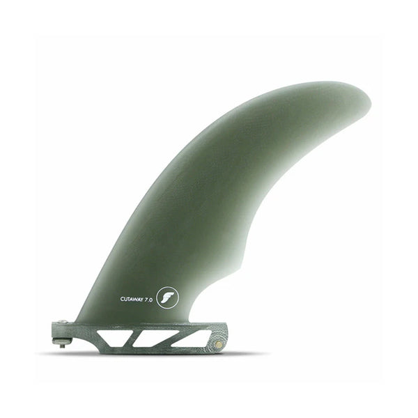 SINGLE FIN PARA LONGBOARD FUTURES FINS CUTAWAY 7.0&quot; FIBRA DE VIDRIO