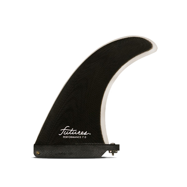 SINGLE FIN PARA LONGBOARD FUTURES FINS PERFORMANCE 7.0&quot; FIBRA DE VIDRIO