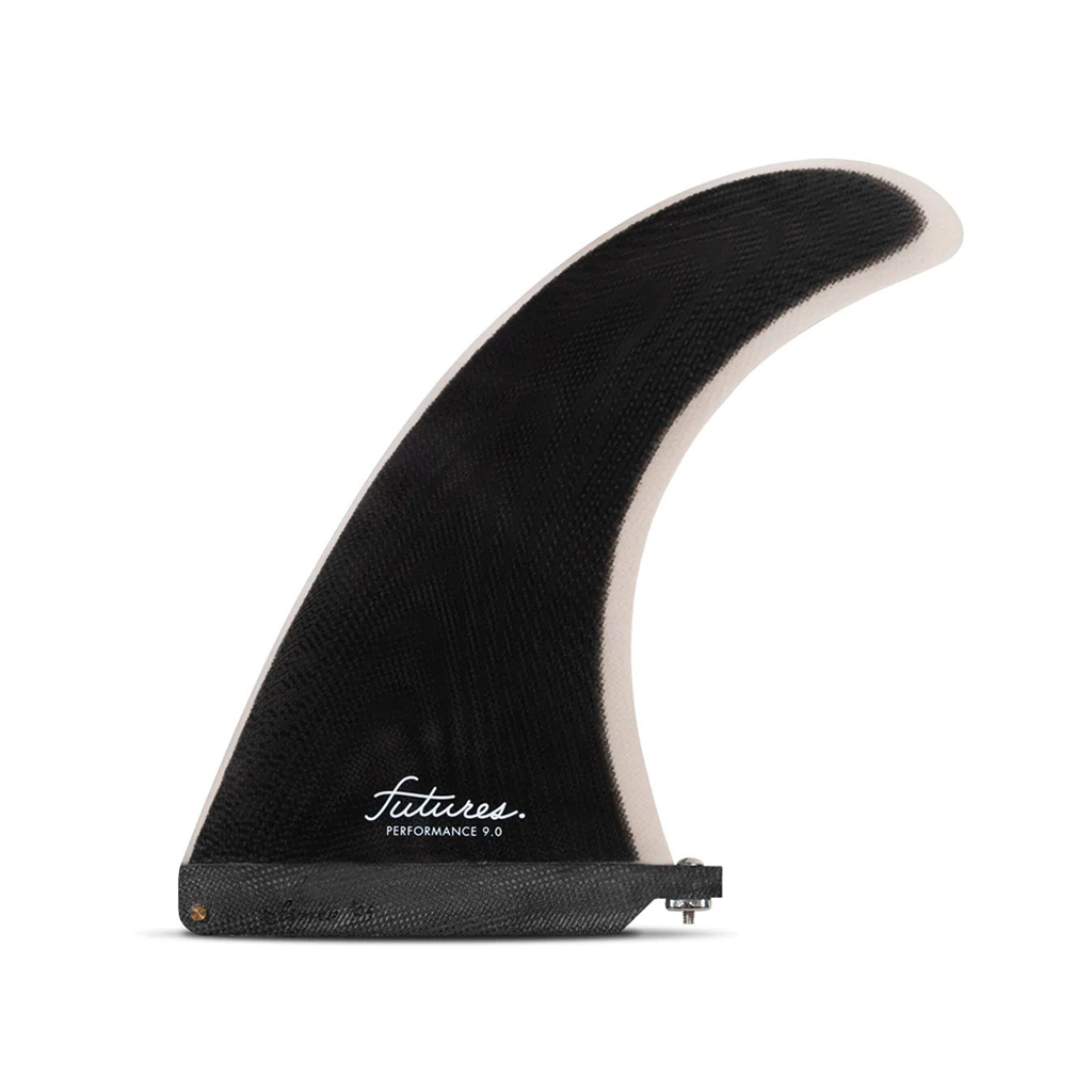 SINGLE FIN PARA LONGBOARD FUTURES FINS PERFORMANCE 9.0" (BLACK, GREY)