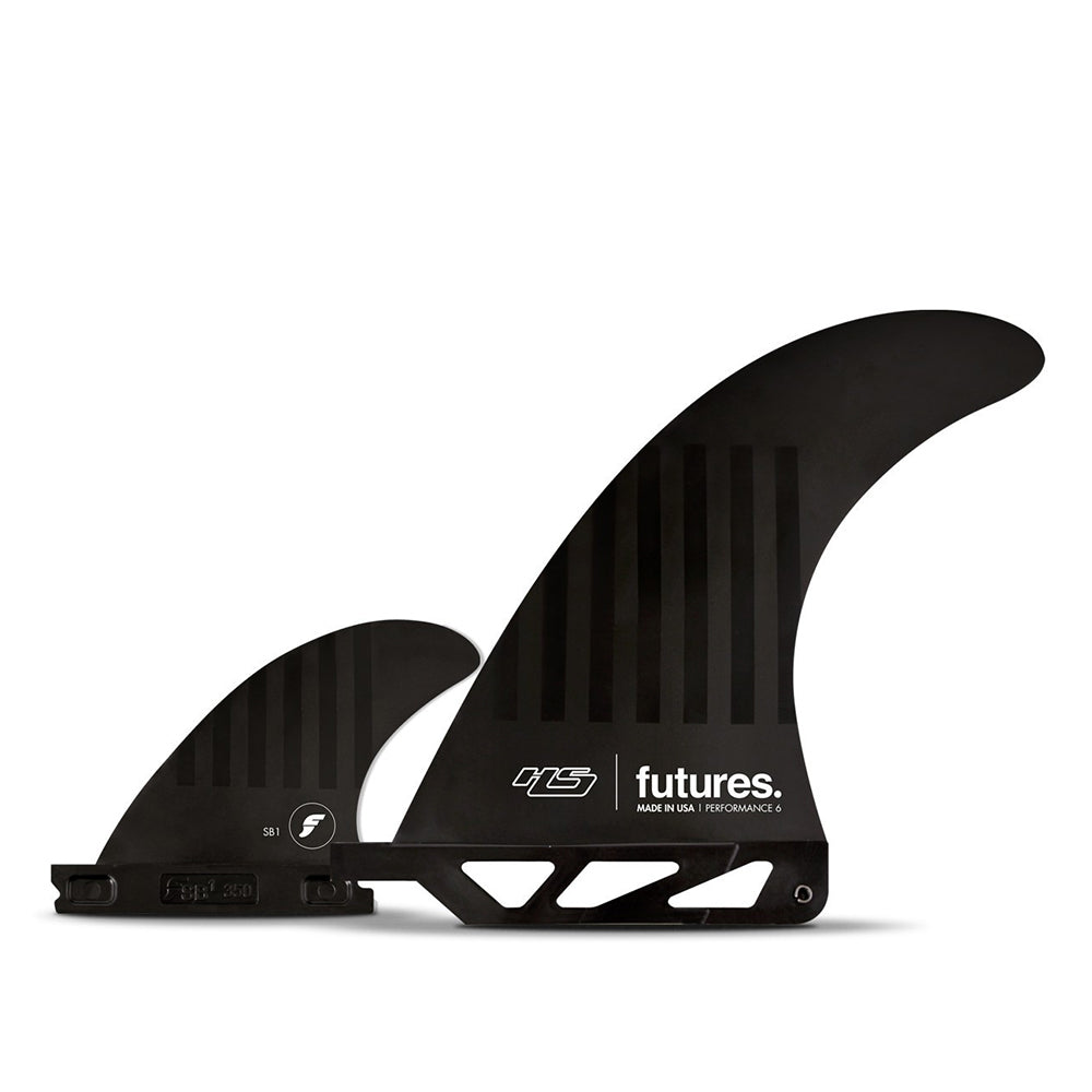 QUILLAS PARA LONGBOARD 2+1 FUTURES FINS HS PLUNDER 6'' C6